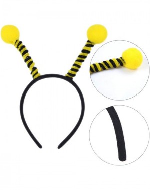 Party Hats 4 Pack Pom-Pom Boppers Bee Headband Black and Yellow for Children's Birthday Home Craft Decoration - CL18SULK6EE $...