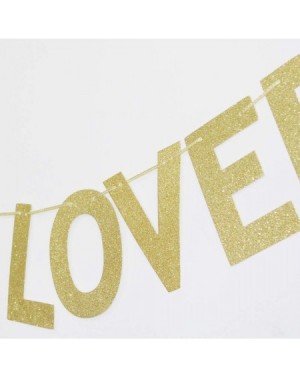 Banners & Garlands 40 Years Loved Gold Glitter Banner for 40th Birthday/Wedding Anniversary Party Sign Photo Props - CL18W558...