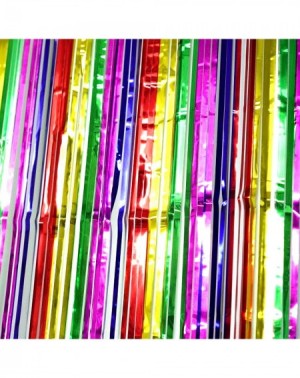 Photobooth Props Mexican Party Tinsel Foil Fringe Curtains - Rainbow 1st Birthday Baby Shower Hawaiian Beach Ball Disco Theme...
