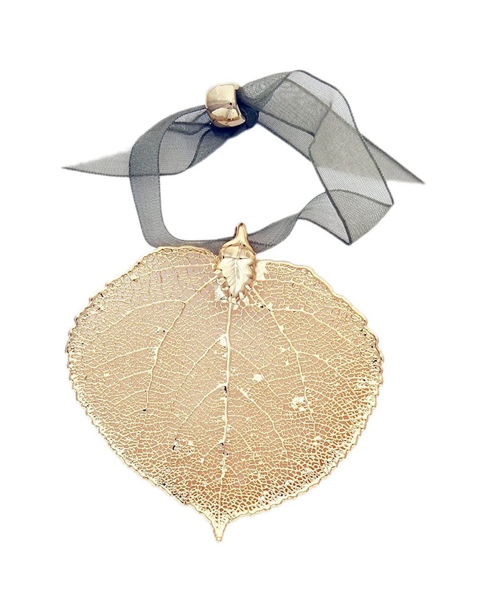 Ornaments Leaf Ornament - Aspen- Gold Plated- Real Leaves - CK111WFR3W7 $15.90