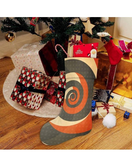 Stockings & Holders Abstract Spiral Vintage Christmas Stocking for Family Xmas Party Decoration Gift - Multi14 - C9192ZQYX27 ...