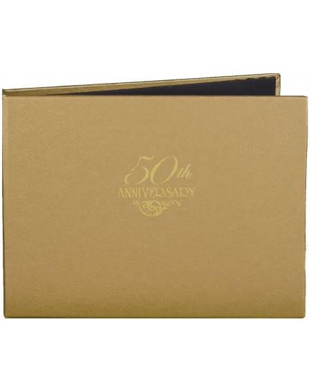 Guestbooks Wedding Accessories 50th Anniversary Gold Guest Book - C1114FSV77Z $20.87
