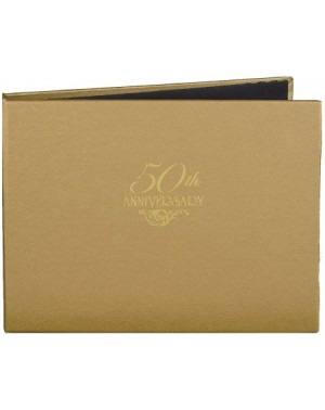 Guestbooks Wedding Accessories 50th Anniversary Gold Guest Book - C1114FSV77Z $40.13