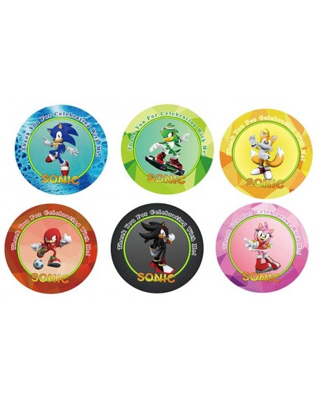 Party Packs 36PCS Sonic the Hedgehog Birthday Party Gift Bags Sticker Labels Favors for Gifts Goody Treat Bags - CS19DNO9DY3 ...