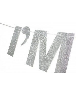 Banners & Garlands I'm 15 Silver Glitter Birthday Banner Perfect for Funny 15th Birthday Gift Fifteen Years Old Bday Party De...