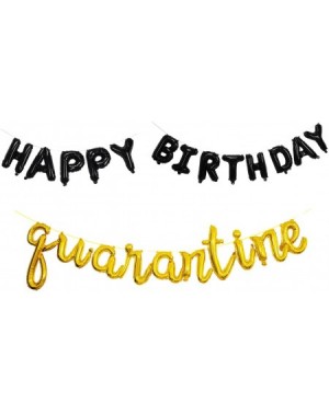 Balloons Happy Quarantine Birthday Balloon Decorations Banner Sign Backdrop Social Distancing Party Supplies Stay at Home Par...