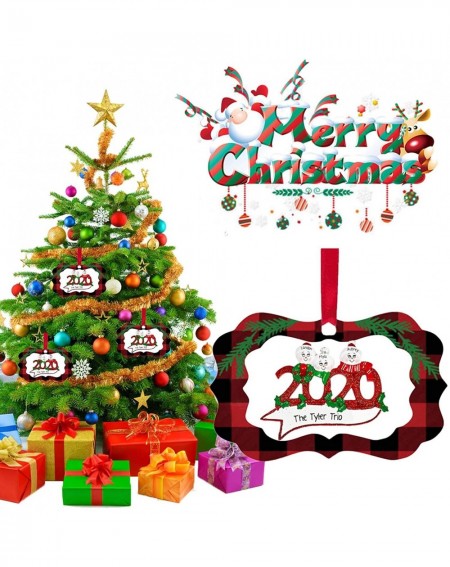 Ornaments 2PC Christmas Tree Hanging Ornaments 2020 Xmas Party Decorations Cute Santa Claus Pendant Family Christmas Decor - ...