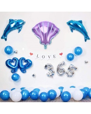 Balloons 12pcs Sea Shells Balloons Helium Foil Ocean Balloons for Baby Shower Birthday Wedding Hawaii Summer Beach Luau Party...