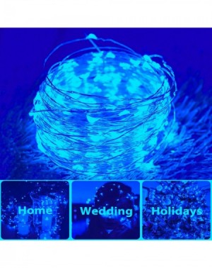 Outdoor String Lights 2 Pack 100 LED Solar Powered Copper Wire String Lights Outdoor- Waterproof- 8 Modes Fairy Lights for Ga...