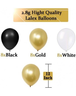 Balloons Graduation Decorations 2020-40" 2020 Foil Gold Balloons-Black Gold and White Latex Balloon-Black Gold Silver Hanging...