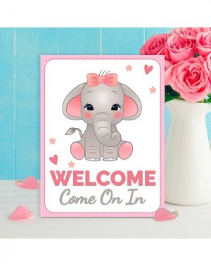 Centerpieces Pink Elephant Baby Shower Table Decorations Signs - Centerpiece Decor Supplies for Girls - CC18TNUZETT $8.74