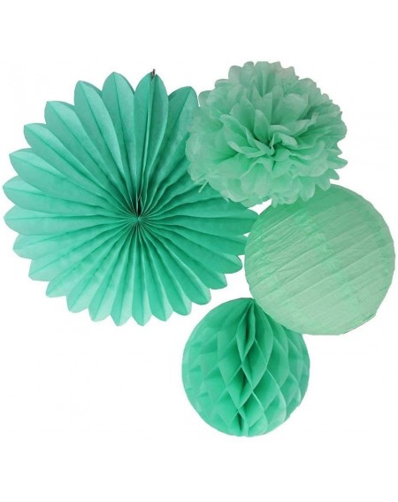 Tissue Pom Poms 5pcs 16" Tissue Paper Fan Party Hanging Fan Flower Wedding Birthday Showers Party Baby Shower Decorations (16...
