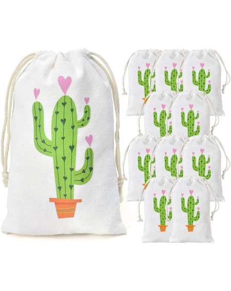 Party Favors Cactus Party Favor Bags Fiesta Drawstring Candy Loot Bags for Birthday Party Baby Shower Bachelorette Wedding 12...