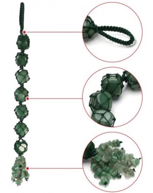 Ornaments Gemstone Reiki Healing Crystals Chakra Ornaments Natural Green Aventurine Tassel Wall Hanger Spiritual Meditation C...