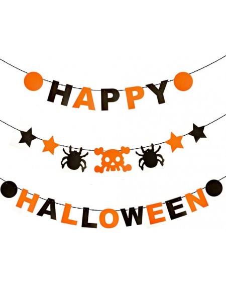 Banners & Garlands Happy Halloween Banners Kit Halloween Party Decorations - CC1867AXGWL $17.58