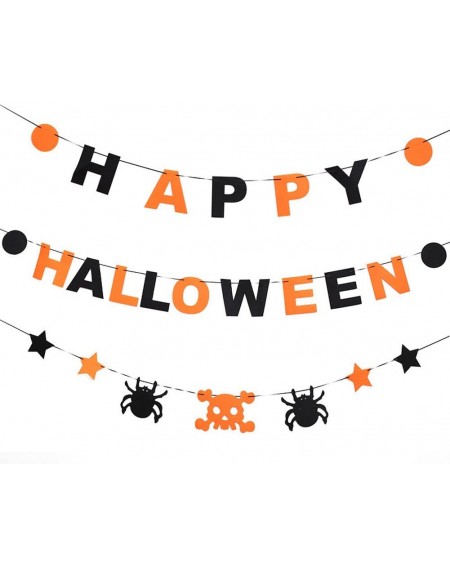 Banners & Garlands Happy Halloween Banners Kit Halloween Party Decorations - CC1867AXGWL $10.08