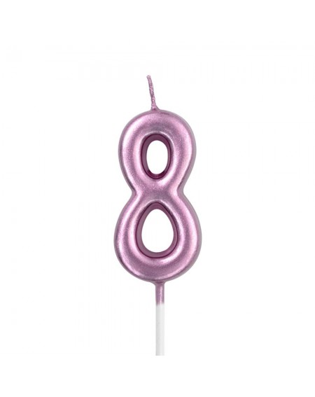 Birthday Candles Birthday Candles Number 8- Rose Gold - Number 8 - C218XWAHNTK $16.19