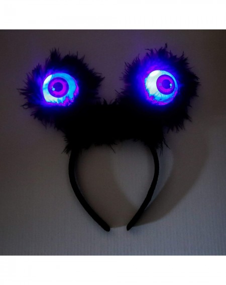 Party Packs Halloween Headbands with LED Light-up Flashing Eyeballs. Pack of 4. - CU19D5Q3DG6 $10.28