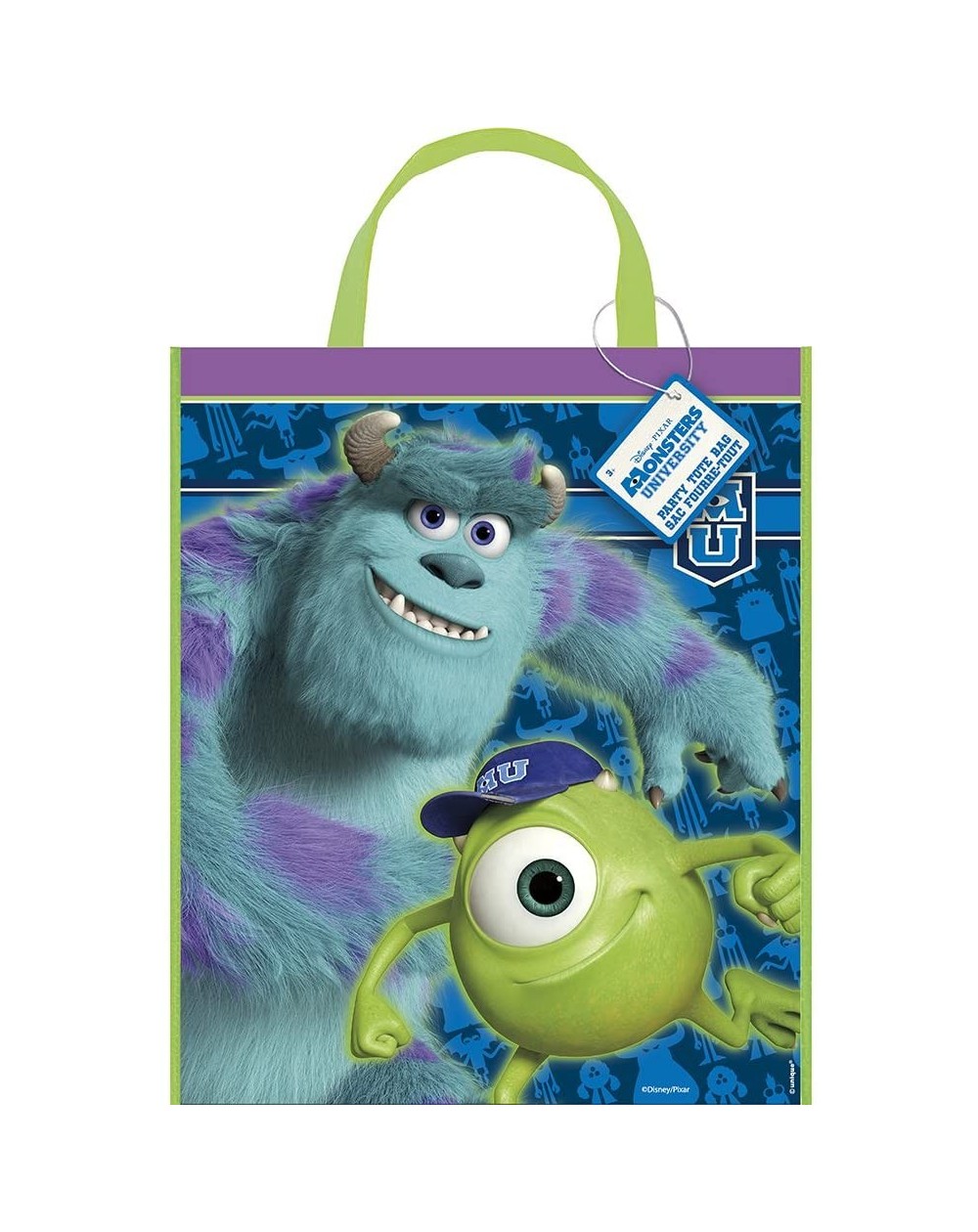 Party Favors Large Plastic Monsters University Goodie Bag- 13" x 11 - CV11EMPEBAF $8.58