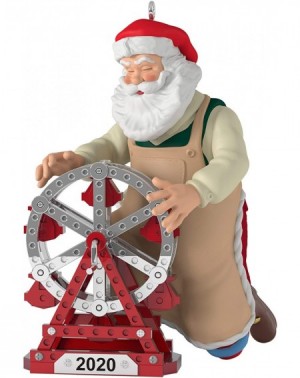 Ornaments Christmas Ornament 2020 Year-Dated- Toymaker Santa - Toymaker Santa - C3195DNH3YZ $14.10