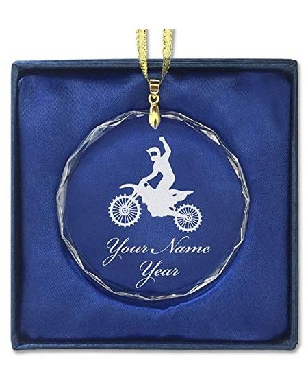 Ornaments Christmas Ornament- Motocross- Personalized Engraving Included (Round Shape) - C018Q0E203D $42.96
