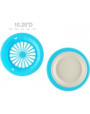 Tableware Paper Plate Holder- Plastic Dinnerware- Party- BBQ- and Picnic Accessories - CD18O6MQ7XG $9.85