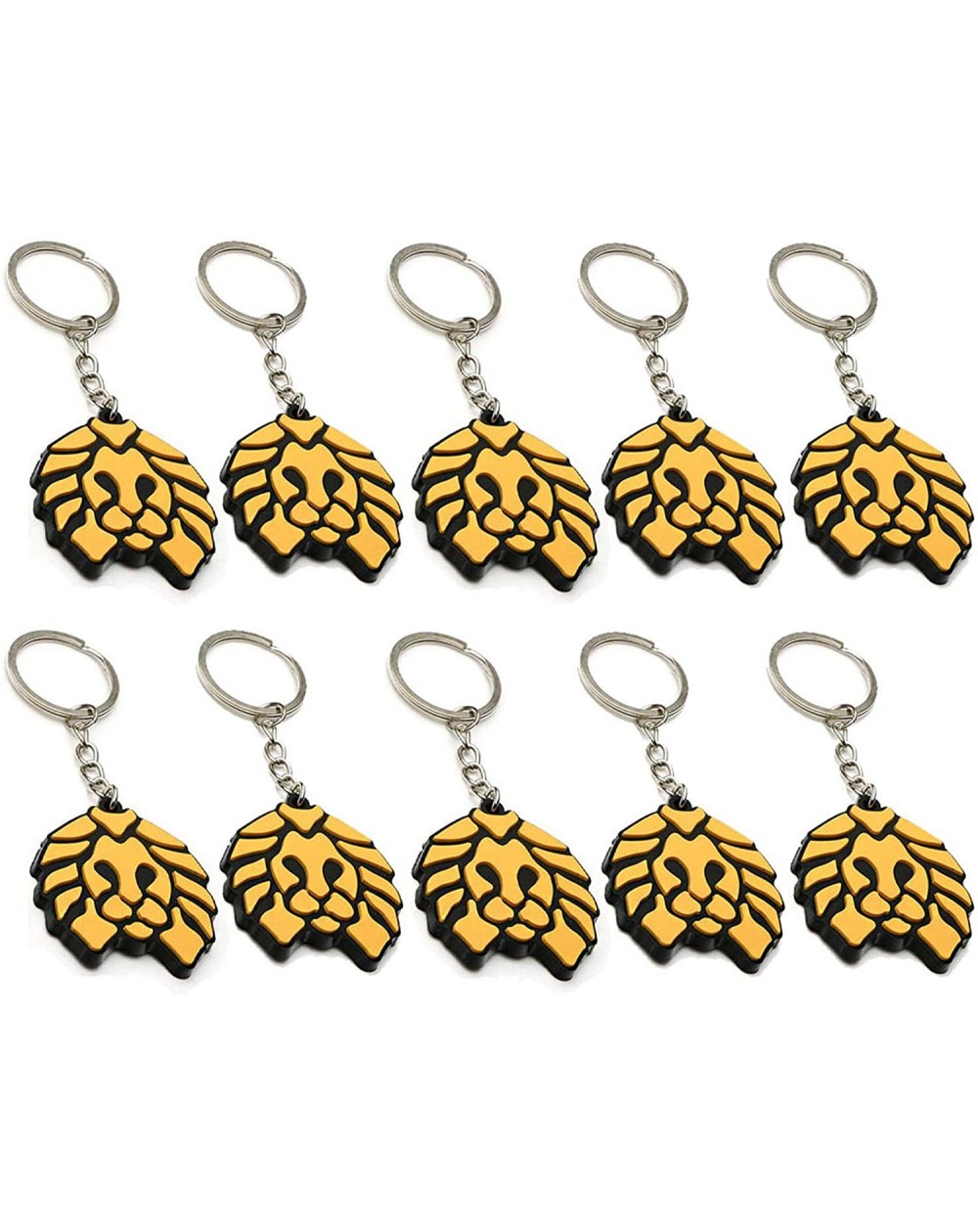 Favors 10 Pieces Lion Keychains for Party Favors- School Carnival Reward- Party Bag Gift Fillers - Yellow Lion - CD18TUC2ELR ...