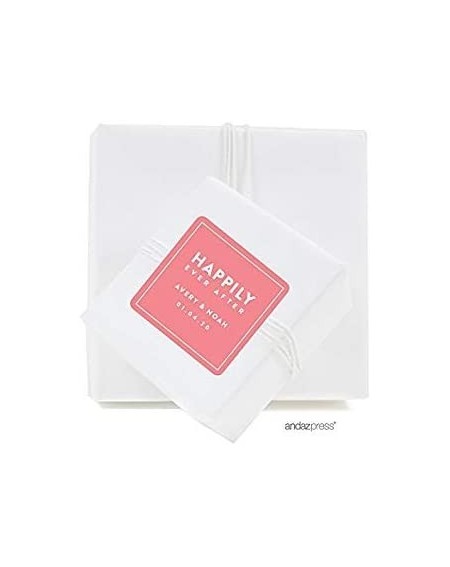 Favors Personalized Square Labels- Wedding- Happily Ever After- 40-Pack - Custom Made Any Name - Happily Ever After - Square ...