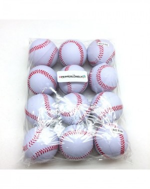 Party Favors 12PC/Pack White Baseball Sports Stress Ball- Squeeze Balls for Stress Relief- Party Favors- Ball Games and Prize...