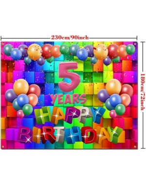 Banners Happy 5th Birthday Decorations for Girls 5th Birthday Banner Kids 5 Years Old Birthday Gifts 5th Birthday Party Suppl...