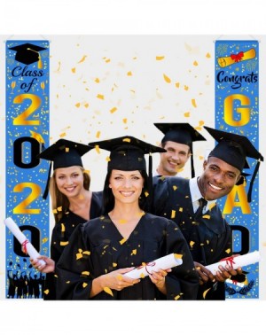 Banners & Garlands 2020 Graduation Decorations - Blue Class of 2020 Congrats Grad Porch Sign- Graduation Party Supplies 2020-...