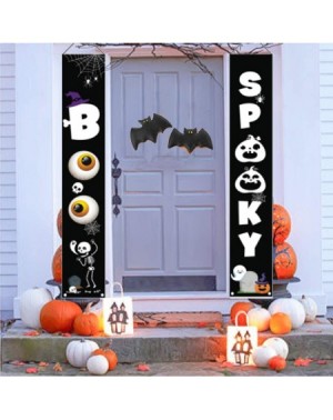 Banners Halloween Decorations Outdoor-Halloween Banners Spooky Boo- Halloween Signs for Front Door or Indoor Home Decor-Porch...