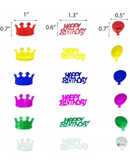Confetti Happy Birthday Confetti-Foil Sprinkles Multicolor Birthday Sequins-Birthday Metallic for Birthday Party Supplies(Bir...