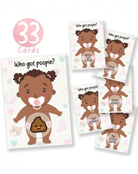 Party Games & Activities Baby Shower Games 33 Raffle Cards- Party Hearty- Poopie Emoji Scratch Off Lottery Tickets- Girl Afri...