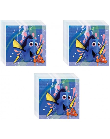 Party Tableware Finding Dory Party Lunch Napkins - 48 Pieces - CI17YY8LASC $13.46