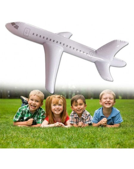 Party Games & Activities Large Inflatable Airplane- Jumbo Jet Toy Blow Up Toy Kids Costume Party Pool with Inflator (120inch)...
