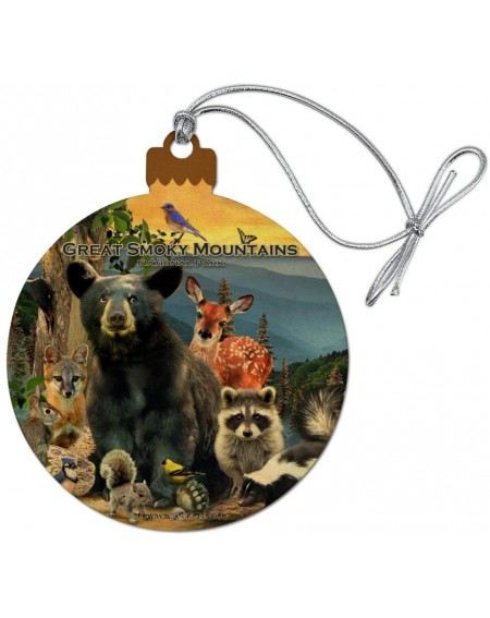 Ornaments Great Smoky Mountains National Park Animals North Carolina Tennessee Wood Christmas Tree Holiday Ornament - CR18KHN...