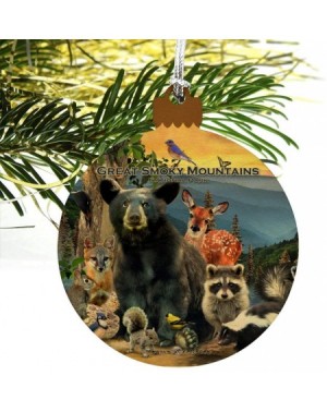 Ornaments Great Smoky Mountains National Park Animals North Carolina Tennessee Wood Christmas Tree Holiday Ornament - CR18KHN...