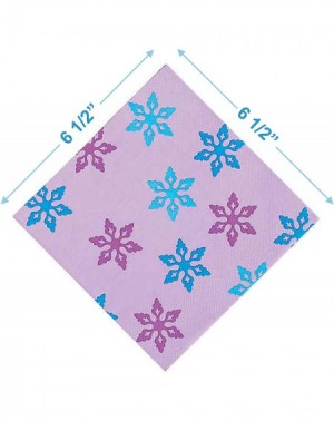 Party Packs Winter Princess and Frozen Party Supplies - Winter Princess Dinner Plates and Luncheon Napkins (Serves 16) - CR19...
