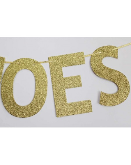 Banners & Garlands Boats N Hoes Banner- Gold Glitter Sifn for Bridal Shower/Engagement/Bachelorette/Wedding/Baby Shower Party...