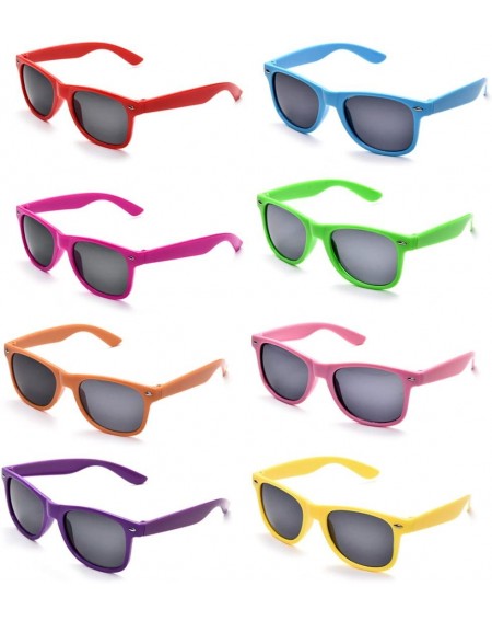 Favors Neon Colors Party Favor Supplies Unisex Sunglasses Pack of 8 (Multicolor) - Multicolor - CW186D2XTNE $25.00