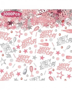 Confetti 3000 Pieces Rose Gold Birthday Confetti Twinkle Stars Foil Confetti Sequins Party Confetti Decoration for Birthday W...