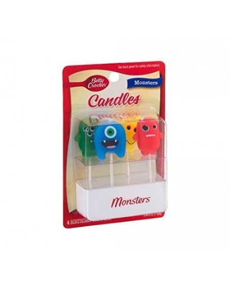 Cake Decorating Supplies Candles- Monsters- 4 CT - CS126800H2N $11.47