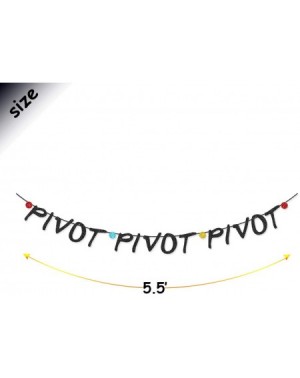 Banners Pivot Pivot Pivot Glitter Banner for Friends Theme Birthday Party Bachelorette Party Decorations - Pivot - C4198DARO6...