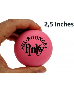 Party Favors Pinky Ball (Pack of 4) Hi Bounce Original Pink Ball for Kids and Adults 2.5" Large Pink Rubber Massage Ball Supe...