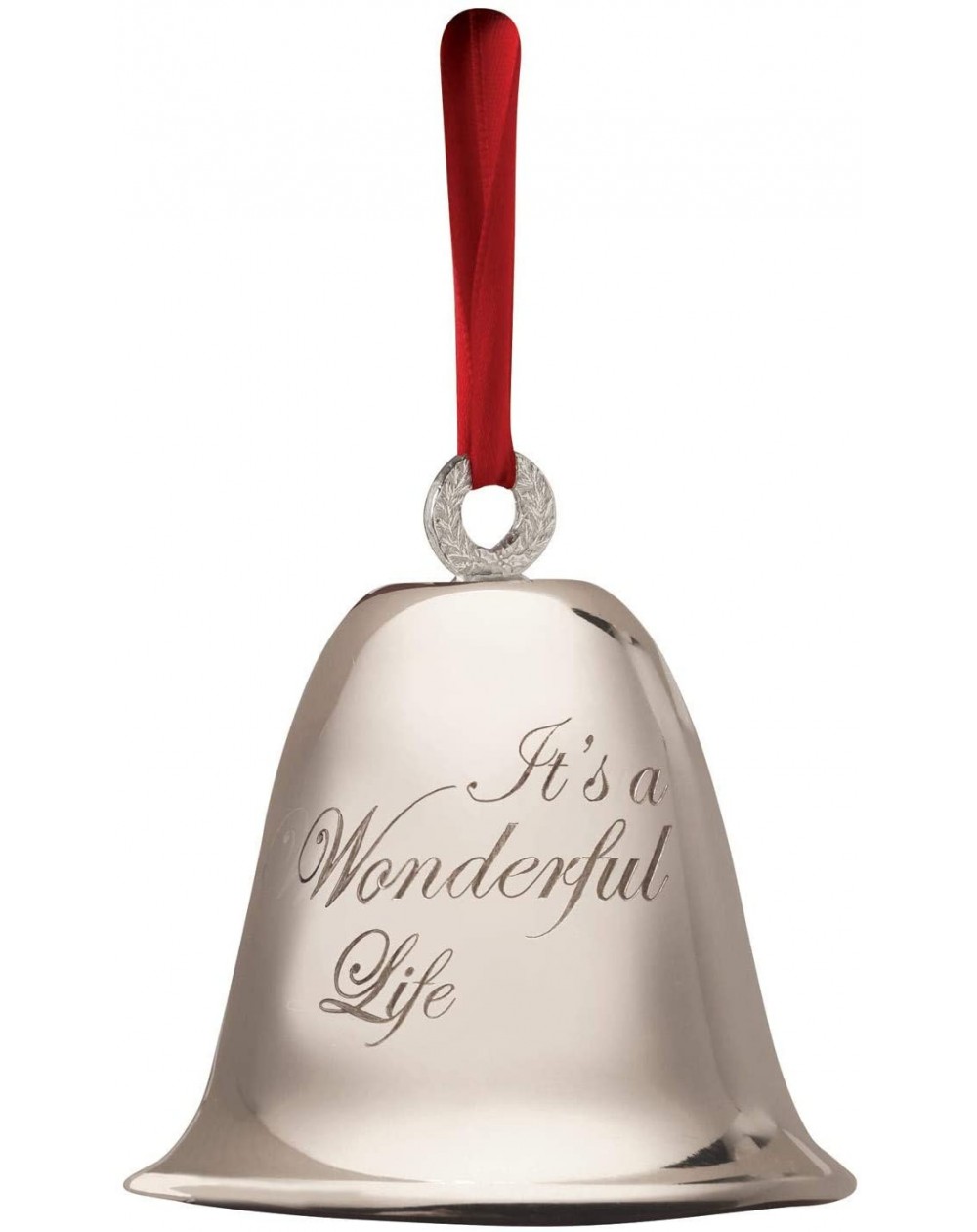 Ornaments It's A Wonderful Life Christmas Bell Authentic Silver-Plated Ornament - CY18H6O0A0H $68.32