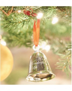 Ornaments It's A Wonderful Life Christmas Bell Authentic Silver-Plated Ornament - CY18H6O0A0H $68.32