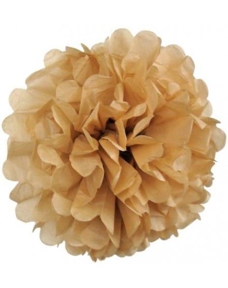 Tissue Pom Poms Tissue Pom Pom Paper Flower Ball 20inch Taupe - Taupe - CE11H6PEZ9L $10.22