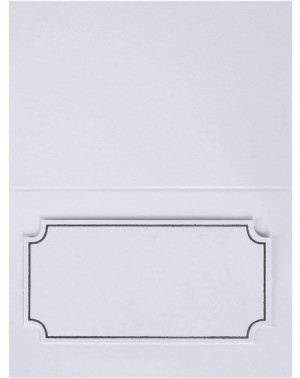 Place Cards & Place Card Holders 12614 Silver Foil Place Cards (Pack of 50) - CX127BKM317 $11.40