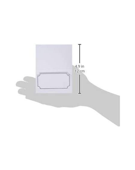 Place Cards & Place Card Holders 12614 Silver Foil Place Cards (Pack of 50) - CX127BKM317 $11.40